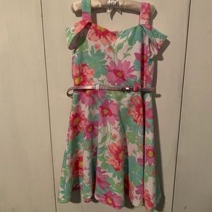 Youngland Girls Multi-color Floral Dress Size 4-6X